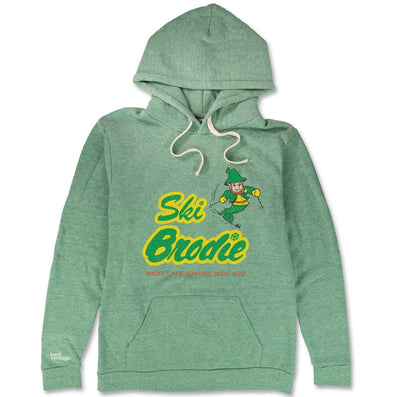 Ski Brodie Hoodie Front Faded Green