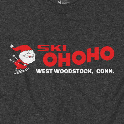 Ski Ohoho Ski Area West Woodstock Connecticut T-Shirt Graphic Dark Gray