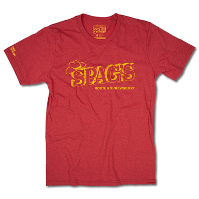 Spag's Massachusetts T-Shirt Front Red