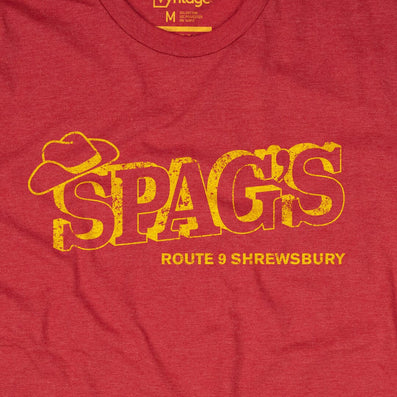 Spag's Massachusetts T-Shirt Graphic Red