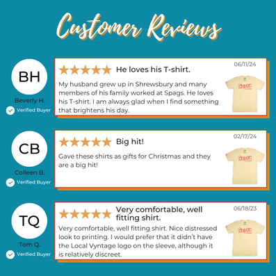 Spag's Massachusetts T-Shirt Reviews Faded Yellow