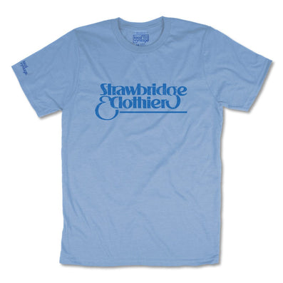 Strawbridge And Clothier Department Store T-Shirt Front Light Blue