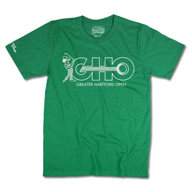 The GHO Greater Hartford Open T-Shirt Front Green