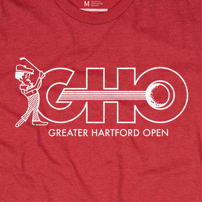 The GHO Greater Hartford Open T-Shirt Graphic Red