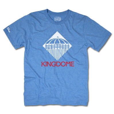 The Kingdome Stadium Seattle Washington T-Shirt Front Royal Blue