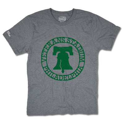 The Vet Stadium Philadelphia T-Shirt Front Gray