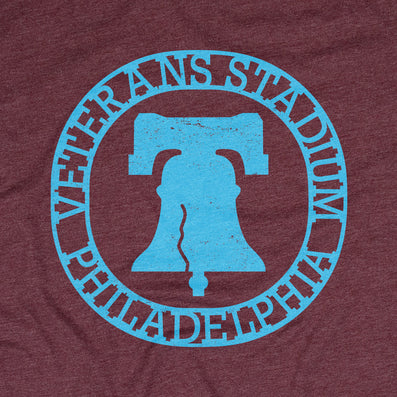 The Vet Stadium Philadelphia T-Shirt Graphic Burgundy