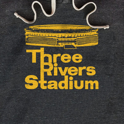Three Rivers Stadium Pittsburgh Pennsylvania Hoodie Graphic Dark Gray