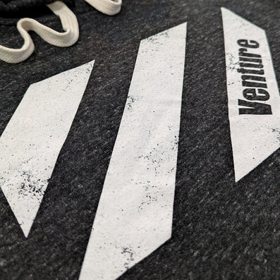 Venture Discount Department Store Hoodie Detail Left Dark Gray