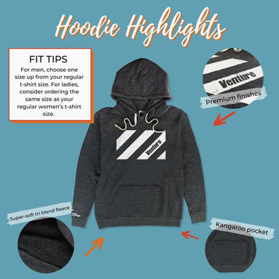 Venture Discount Department Store Hoodie Highlights Dark Gray