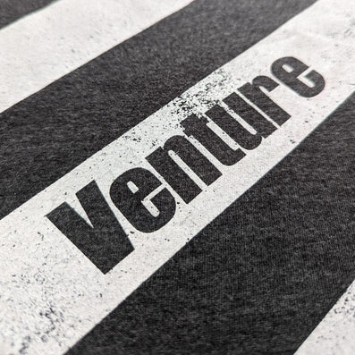 Venture Discount Department Store T-Shirt Detail Venture Text Dark Gray