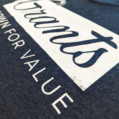 W.T. Grants Stores T-Shirt Detail Right Dark Blue