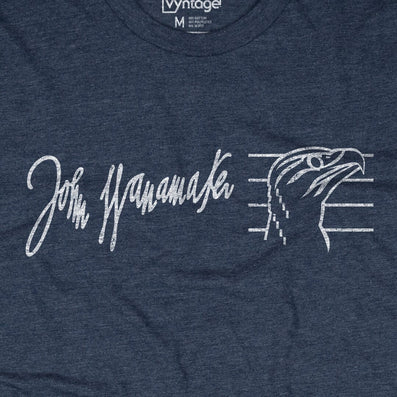 Wanamaker's Department Store T-Shirt Graphic Dark Blue