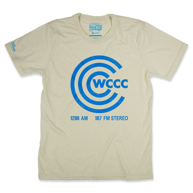 WCCC FM Hartford Connecticut T-Shirt Front Beige