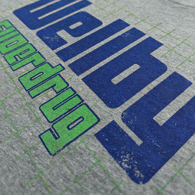 Wellby Super Drug Stores Maine New England T-Shirt Detail Right Gray