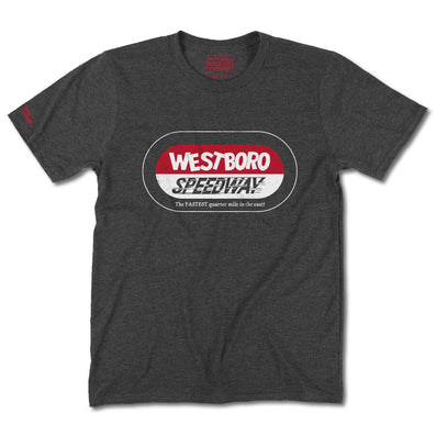 Westboro Speedway Massachusetts T-Shirt Front Dark Gray