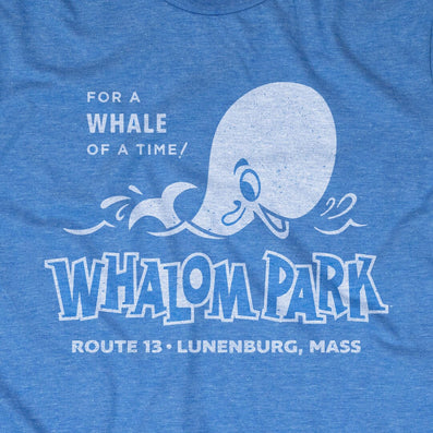 Whalom Park Lunenburg Massachusetts T-Shirt Graphic Royal Blue
