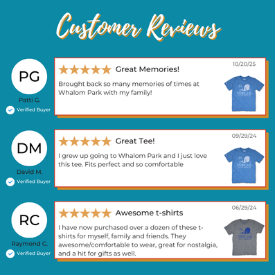 Whalom Park Lunenburg Massachusetts T-Shirt Reviews