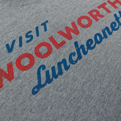 Woolworth's Luncheonette T-Shirt Detail Left