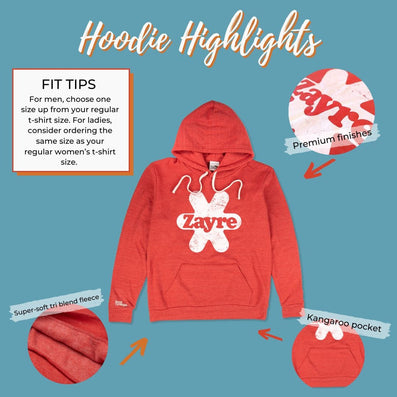 Zayre Hoodie Highlights Red