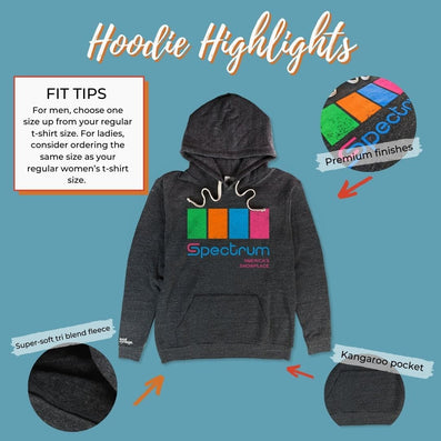 The Spectrum Philadelphia Hoodie Highlights Dark Gray