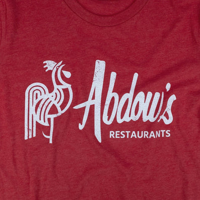 Abdow's Restaurants T-Shirt Graphic Red
