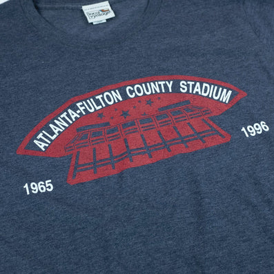Atlanta-Fulton County Stadium Detail Dark Blue