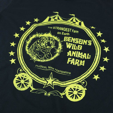 Benson's Wild Animal Farm T-Shirt Detail Black