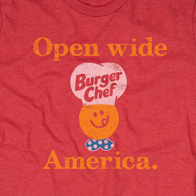 Burger Chef T-Shirt Detail Red