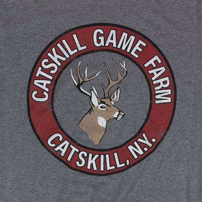 Catskill Game Farm New York T-Shirt Graphic Gray