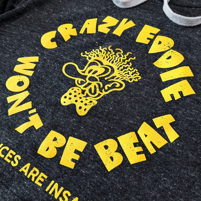 Crazy Eddie Hoodie Detail right Dark Gray