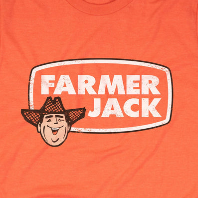 Farmer Jack Supermarket Michigan Detroit T-Shirt Graphic Orange