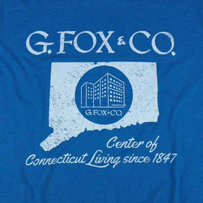 G. Fox Connecticut T-Shirt Graphic Bright Blue