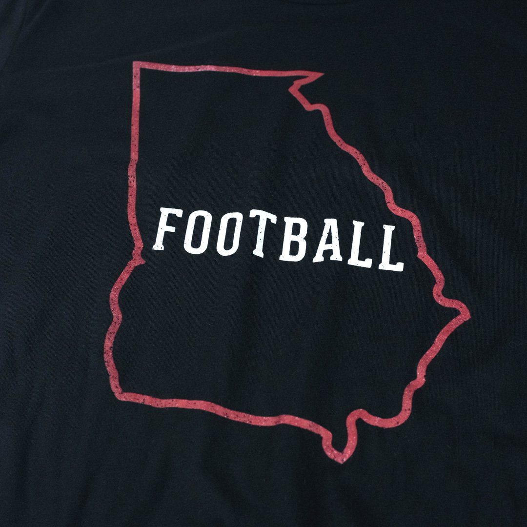 Georgia Football T-Shirt Detail Black