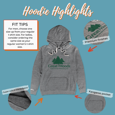 Great Woods Hoodie Highlights Gray