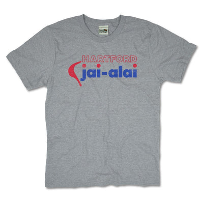 Hartford Jai Alai Connecticut T-Shirt Front Light Gray