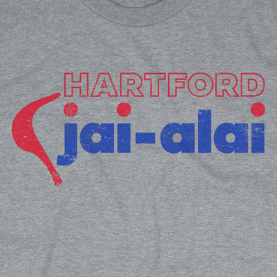 Hartford Jai Alai Connecticut T-Shirt Graphic Light Gray