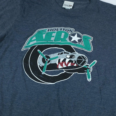 Houston Aeros T-Shirt Detail Dark Blue