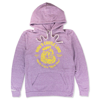 King's Castle Land Massachusetts Hoodie Front Purple