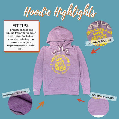 King's Castle Land Massachusetts Hoodie Highlights Purple