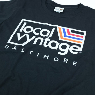 Local Vyntage Baltimore Logo T-Shirt Detail Black