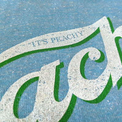 Peaches Records And Tapes Hoodie It's Peachy Sky Blue