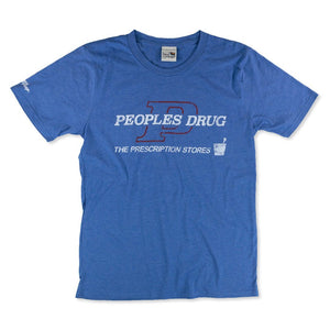 People's Drug T-Shirt Front Bright Blue