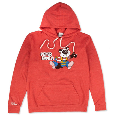 Peter Panda Child World Hoodie Front Red