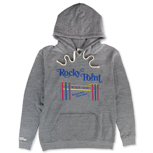 Rocky Point Rhode Island Hoodie Front Gray