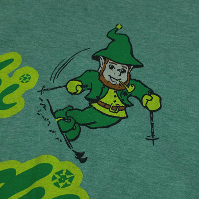 Ski Brodie T-Shirt Leprechaun Faded Green