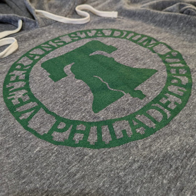 The Vet Philadelphia Hoodie Detail Left Gray