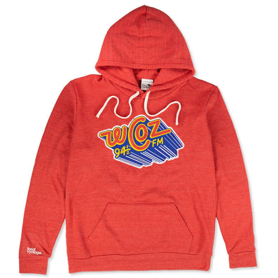 WCOZ 95.4 Boston Hoodie Front Red