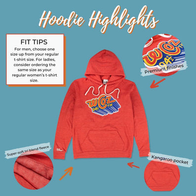 WCOZ 95.4 Boston Hoodie Highlights Red