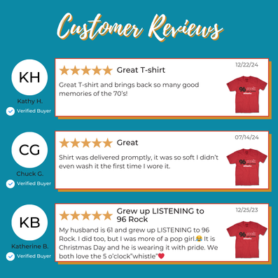 96 Rock Atlanta Georgia T-Shirt Reviews